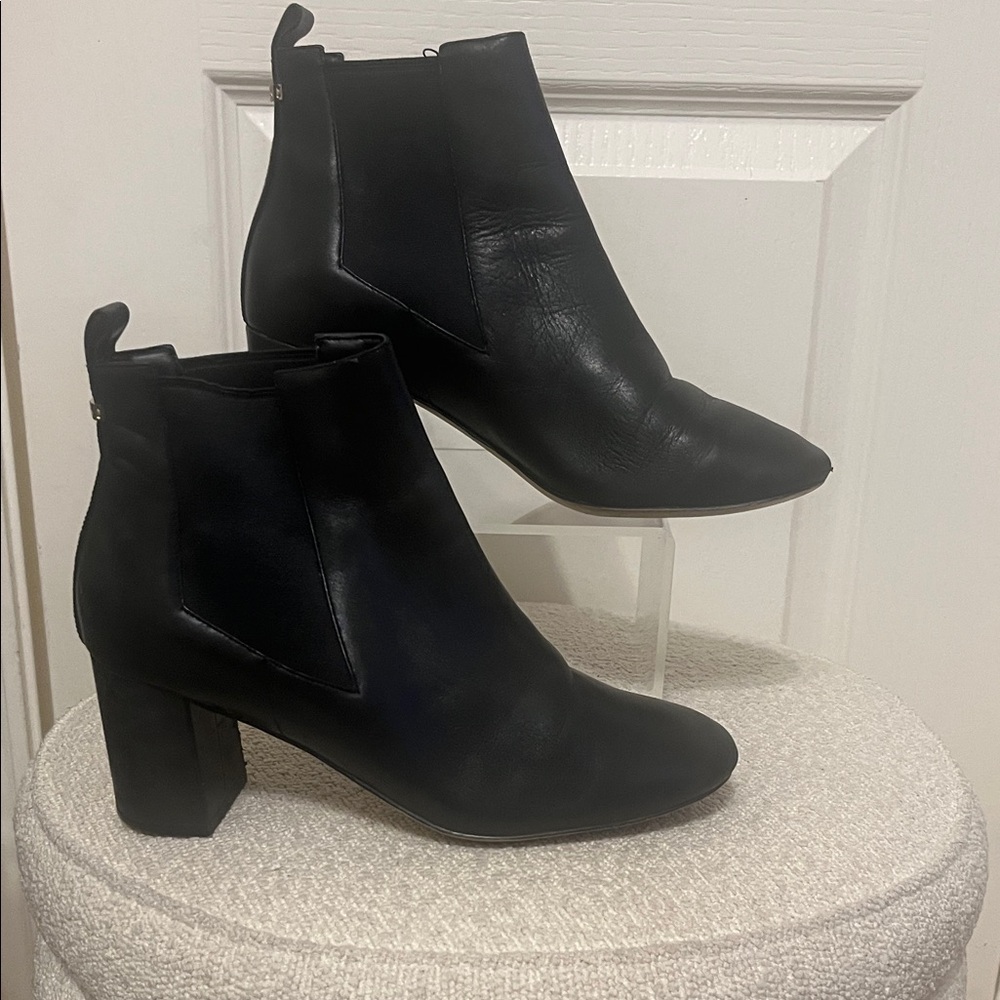 Cole Haan Black Leather Ankle Booties - Picture 2 of 16